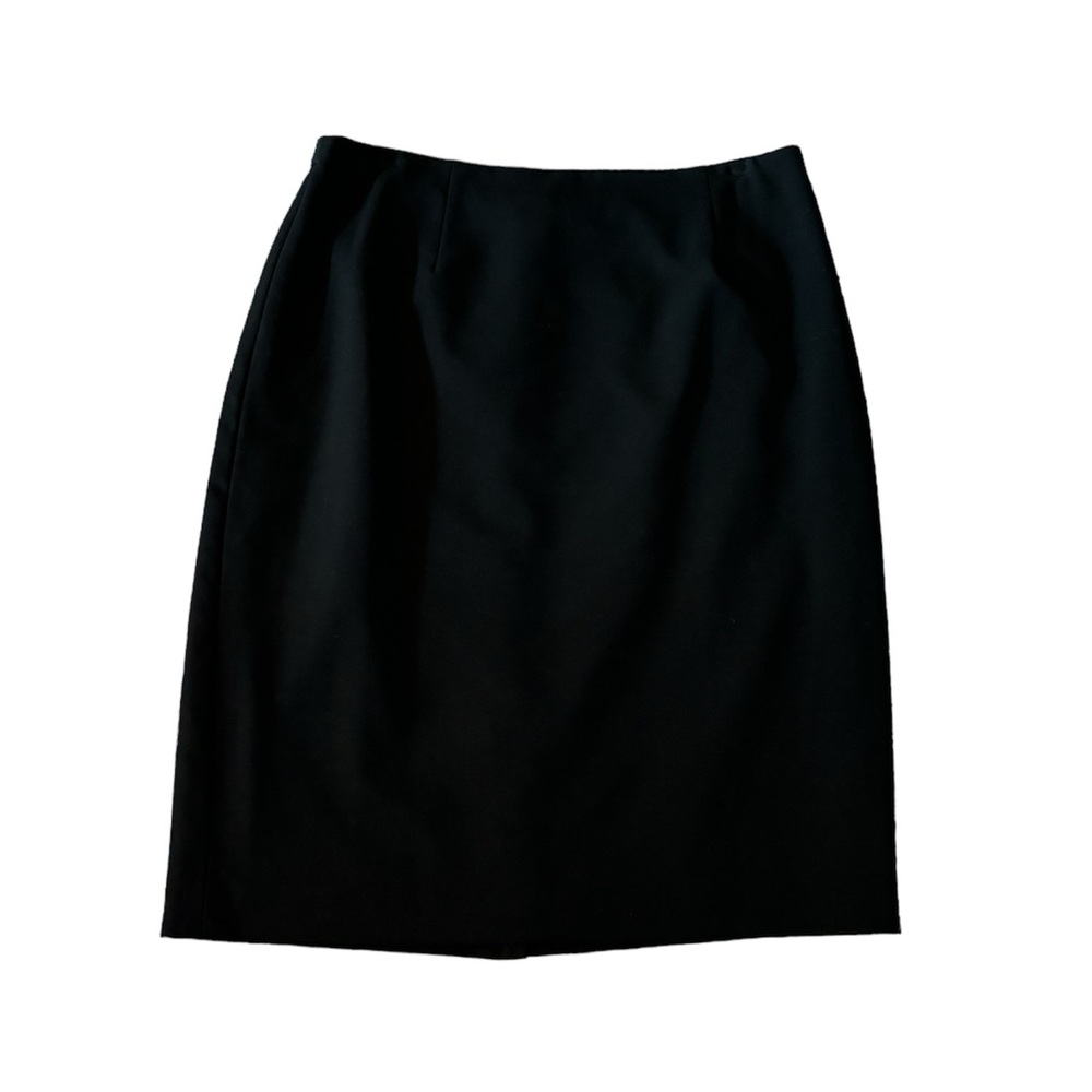 Worthington Stretch Black Pencil Skirt with Zippered Back Size 14